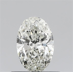 Foto Diamante Natural 0.40 quilates, Ovalado , Color H, claridad VS1 y certificado IGI de