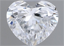 Natural Diamond 0.43 Carats, Heart with  Cut, D Color, SI2 Clarity and Certified by GIA