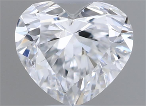 Picture of Natural Diamond 0.43 Carats, Heart with  Cut, D Color, SI2 Clarity and Certified by GIA