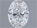Natural Diamond 0.61 Carats, Oval with  Cut, E Color, VS1 Clarity and Certified by GIA