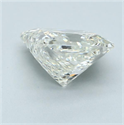 Natural Diamond 1.09 Carats, Princess with  Cut, J Color, VS1 Clarity and Certified by GIA