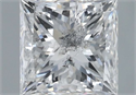 Natural Diamond 2.00 Carats, Princess with  Cut, F Color, I2 Clarity and Certified by IGI