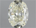 Natural Diamond 1.01 Carats, Oval with  Cut, K Color, SI1 Clarity and Certified by IGI