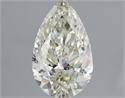 Natural Diamond 1.00 Carats, Pear with  Cut, J Color, SI2 Clarity and Certified by IGI