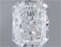 Natural Diamond 1.00 Carats, Radiant with  Cut, D Color, SI2 Clarity and Certified by IGI