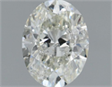 Natural Diamond 1.00 Carats, Oval with  Cut, I Color, SI2 Clarity and Certified by IGI