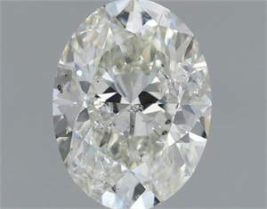 Picture of Natural Diamond 1.00 Carats, Oval with  Cut, I Color, SI2 Clarity and Certified by IGI