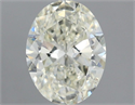 Natural Diamond 1.00 Carats, Oval with  Cut, I Color, SI1 Clarity and Certified by IGI