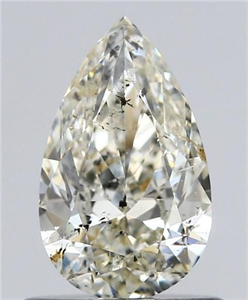 Foto Diamante Natural 0.73 quilates, De pera , Color J, claridad SI2 y certificado IGI de