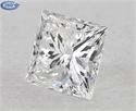 Natural Diamond 0.70 Carats, Princess with  Cut, E Color, VS1 Clarity and Certified by GIA