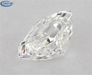 Picture of Natural Diamond 1.03 Carats, Asscher with  Cut, I Color, VVS2 Clarity and Certified by GIA