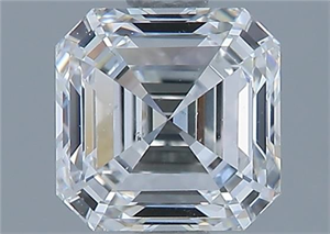 Foto Diamante Natural 1.06 quilates, Asscher , Color G, claridad VS1 y certificado GIA de