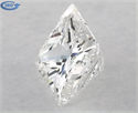 Natural Diamond 0.50 Carats, Princess with  Cut, H Color, VVS2 Clarity and Certified by GIA