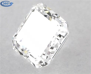 Picture of Natural Diamond 1.01 Carats, Asscher with  Cut, D Color, VVS2 Clarity and Certified by GIA