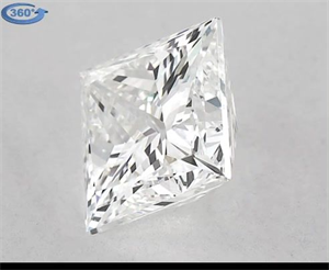 Picture of Natural Diamond 1.01 Carats, Princess with  Cut, G Color, VS2 Clarity and Certified by GIA