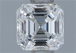 Foto Diamante Natural 0.50 quilates, Asscher , Color H, claridad VVS1 y certificado GIA de