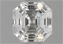 Natural Diamond 0.70 Carats, Asscher with  Cut, E Color, VS2 Clarity and Certified by GIA