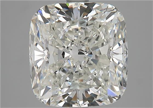 Picture of Natural Diamond 4.11 Carats, Cushion with  Cut, H Color, VS1 Clarity and Certified by GIA