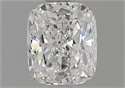 Diamante Natural 0.72 quilates, Del cojín , Color F, claridad SI1 y certificado GIA
