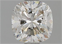Natural Diamond 0.70 Carats, Cushion with  Cut, J Color, VVS2 Clarity and Certified by GIA