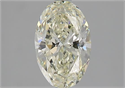 Natural Diamond 1.50 Carats, Oval with  Cut, M Color, VVS2 Clarity and Certified by GIA