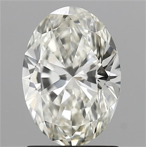 Picture of Natural Diamond 1.51 Carats, Oval with  Cut, K Color, VVS1 Clarity and Certified by GIA