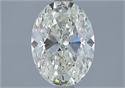 Natural Diamond 1.52 Carats, Oval with  Cut, K Color, SI1 Clarity and Certified by GIA