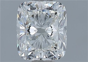 Foto Diamante Natural 0.57 quilates, Del cojín , Color H, claridad VVS1 y certificado GIA de