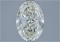 Natural Diamond 1.90 Carats, Oval with  Cut, L Color, SI1 Clarity and Certified by GIA