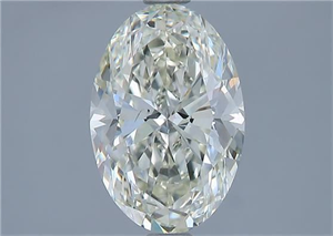 Picture of Natural Diamond 1.90 Carats, Oval with  Cut, L Color, SI1 Clarity and Certified by GIA