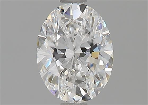 Picture of Natural Diamond 1.01 Carats, Oval with  Cut, D Color, SI1 Clarity and Certified by GIA