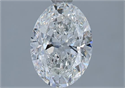 Natural Diamond 1.51 Carats, Oval with  Cut, H Color, SI2 Clarity and Certified by GIA