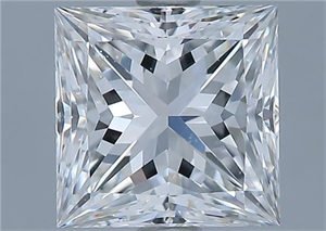 Picture of Natural Diamond 2.01 Carats, Princess with  Cut, G Color, VVS1 Clarity and Certified by GIA