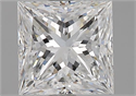 Natural Diamond 1.90 Carats, Princess with  Cut, F Color, VS1 Clarity and Certified by GIA