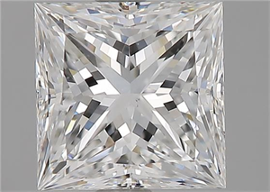 Picture of Natural Diamond 1.90 Carats, Princess with  Cut, F Color, VS1 Clarity and Certified by GIA