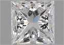 Natural Diamond 1.84 Carats, Princess with  Cut, F Color, SI1 Clarity and Certified by GIA