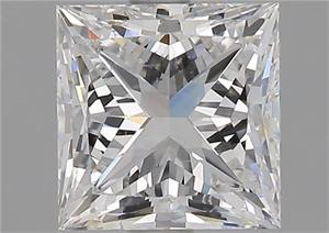 Picture of Natural Diamond 1.84 Carats, Princess with  Cut, F Color, SI1 Clarity and Certified by GIA