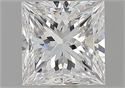 Natural Diamond 1.01 Carats, Princess with  Cut, D Color, SI2 Clarity and Certified by GIA