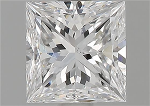 Picture of Natural Diamond 1.01 Carats, Princess with  Cut, D Color, SI2 Clarity and Certified by GIA