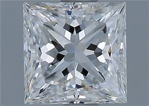 Picture of Natural Diamond 1.02 Carats, Princess with  Cut, H Color, VS1 Clarity and Certified by GIA