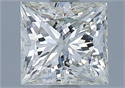 Natural Diamond 1.02 Carats, Princess with  Cut, K Color, I1 Clarity and Certified by GIA