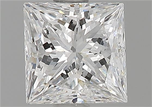 Picture of Natural Diamond 1.01 Carats, Princess with  Cut, D Color, VS2 Clarity and Certified by GIA