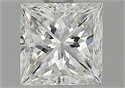Natural Diamond 1.01 Carats, Princess with  Cut, G Color, VS2 Clarity and Certified by GIA