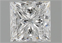 Natural Diamond 1.01 Carats, Princess with  Cut, F Color, VS1 Clarity and Certified by GIA