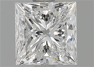 Picture of Natural Diamond 1.01 Carats, Princess with  Cut, F Color, VS1 Clarity and Certified by GIA