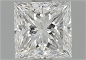 Natural Diamond 1.01 Carats, Princess with  Cut, F Color, SI1 Clarity and Certified by GIA