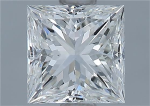 Picture of Natural Diamond 1.01 Carats, Princess with  Cut, G Color, VS1 Clarity and Certified by GIA