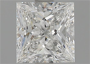 Picture of Natural Diamond 1.08 Carats, Princess with  Cut, F Color, VVS1 Clarity and Certified by GIA
