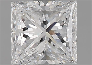 Picture of Natural Diamond 1.04 Carats, Princess with  Cut, E Color, VVS1 Clarity and Certified by GIA