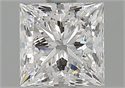 Natural Diamond 1.02 Carats, Princess with  Cut, D Color, VS2 Clarity and Certified by GIA